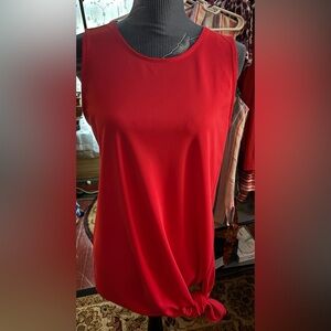 Ann Taylor Size Medium Women’s Drop Tie Waist Shell Blouse 38” Bust 27” Length